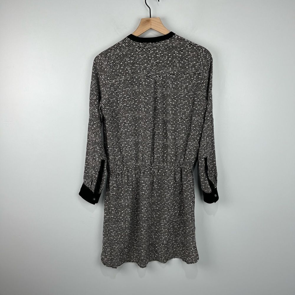 Vince Patterned Drawstring Waist Dress XS - Picture 7 of 7